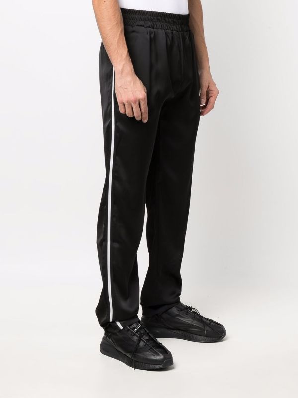 BEL-AIR ATHLETICS Logo Embroidered Track Pants Black - MAISONDEFASHION.COM