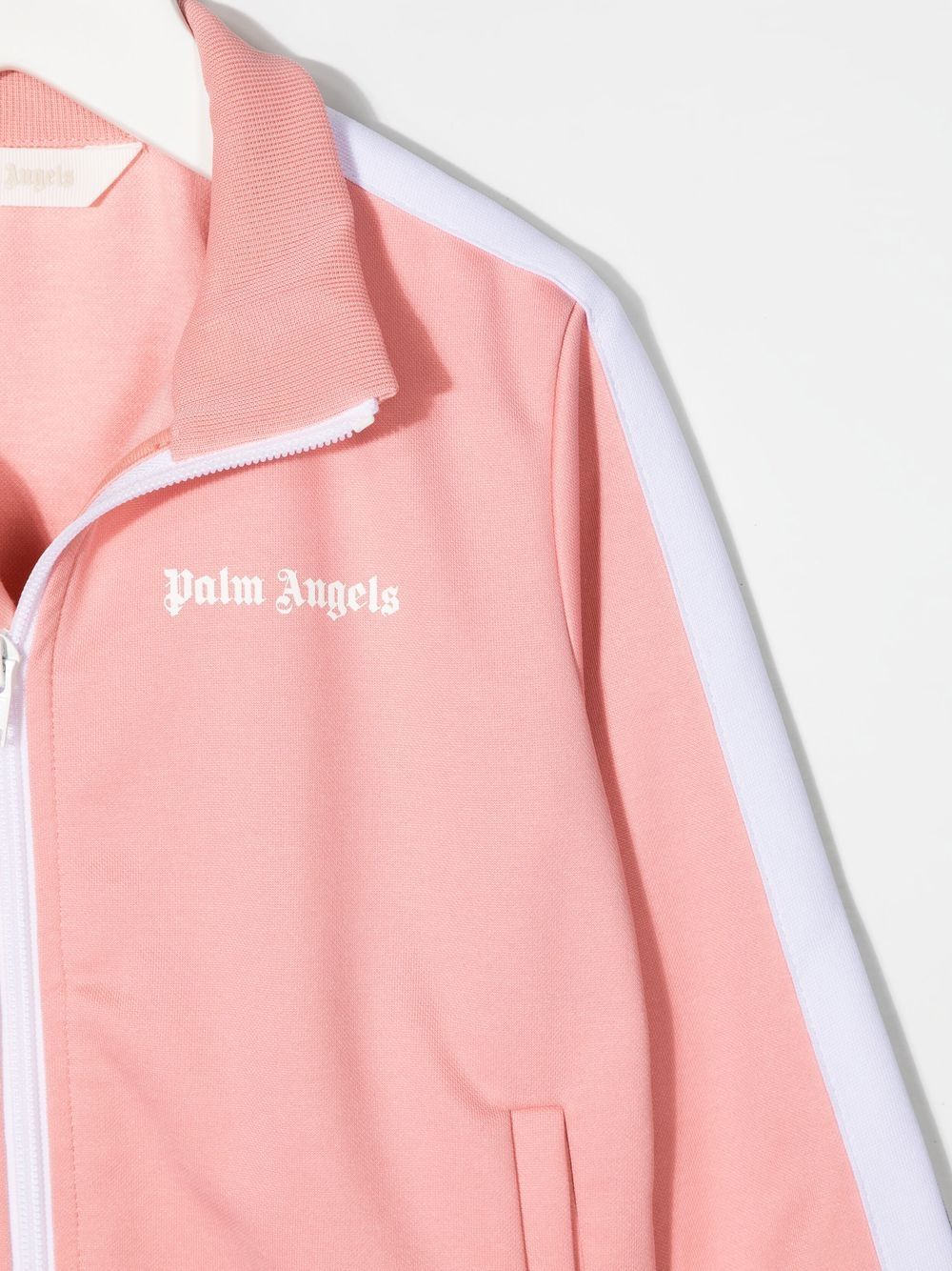 PALM ANGELS KIDS Track Jacket Pink/White - MAISONDEFASHION.COM