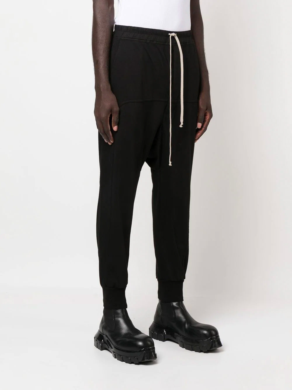 RICK OWENS DRKSHDW Knit Pants Prisoner Black - MAISONDEFASHION.COM