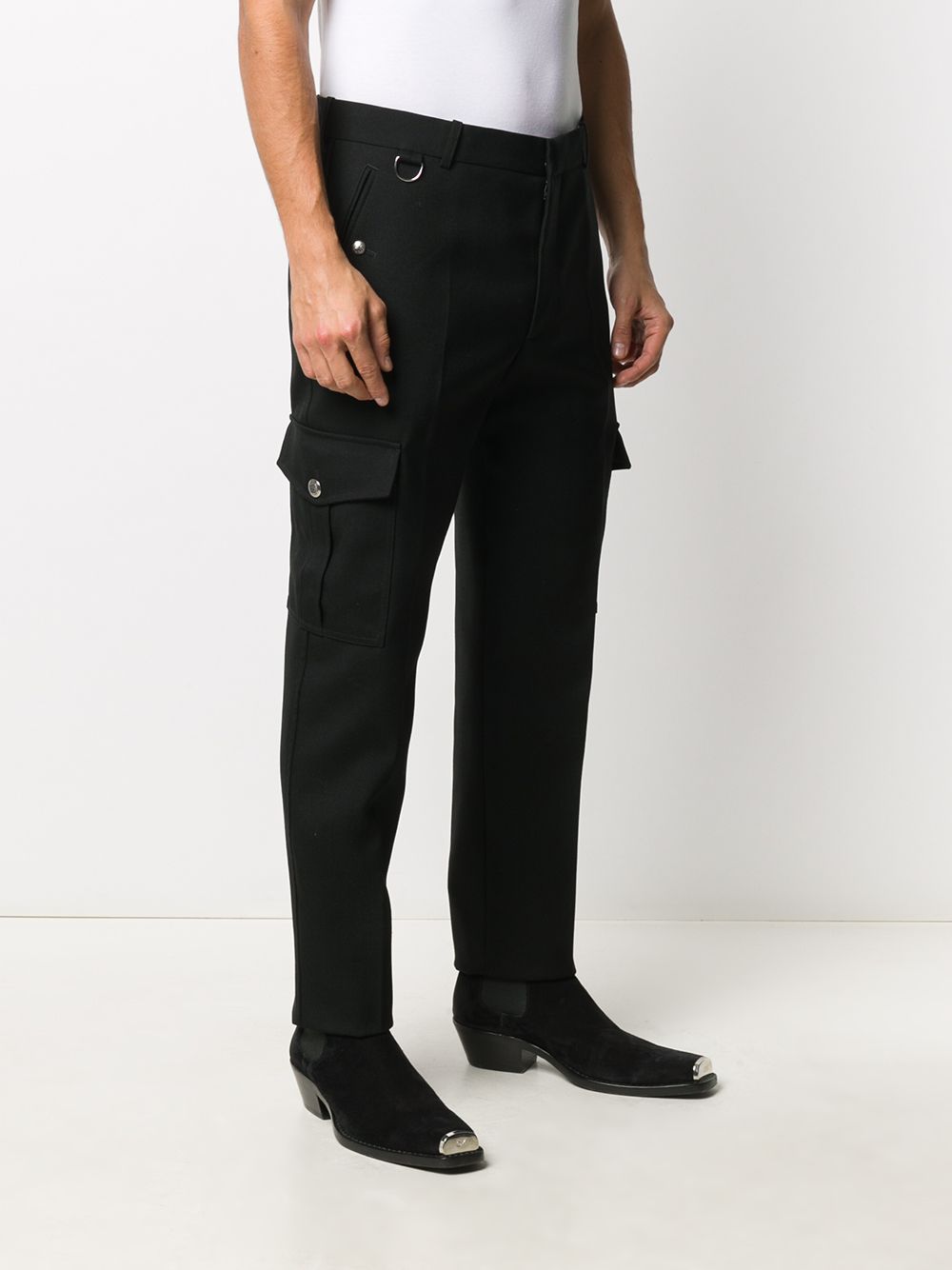 ALEXANDER MCQUEEN Combat Formal Trousers Black - Maison De Fashion 