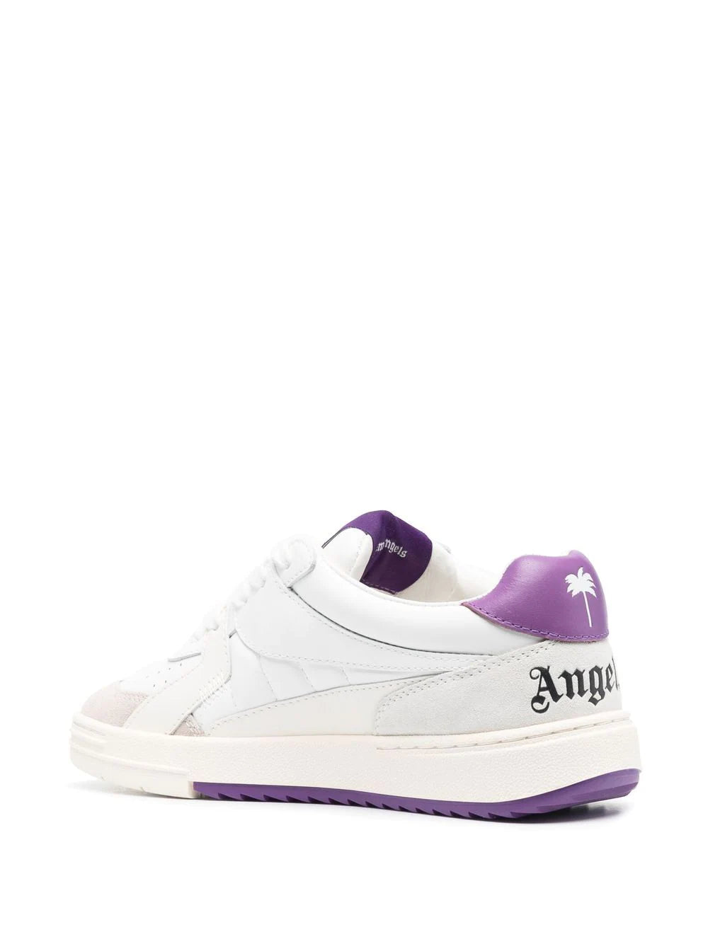 PALM ANGELS WOMEN Palm University White Purple - MAISONDEFASHION.COM