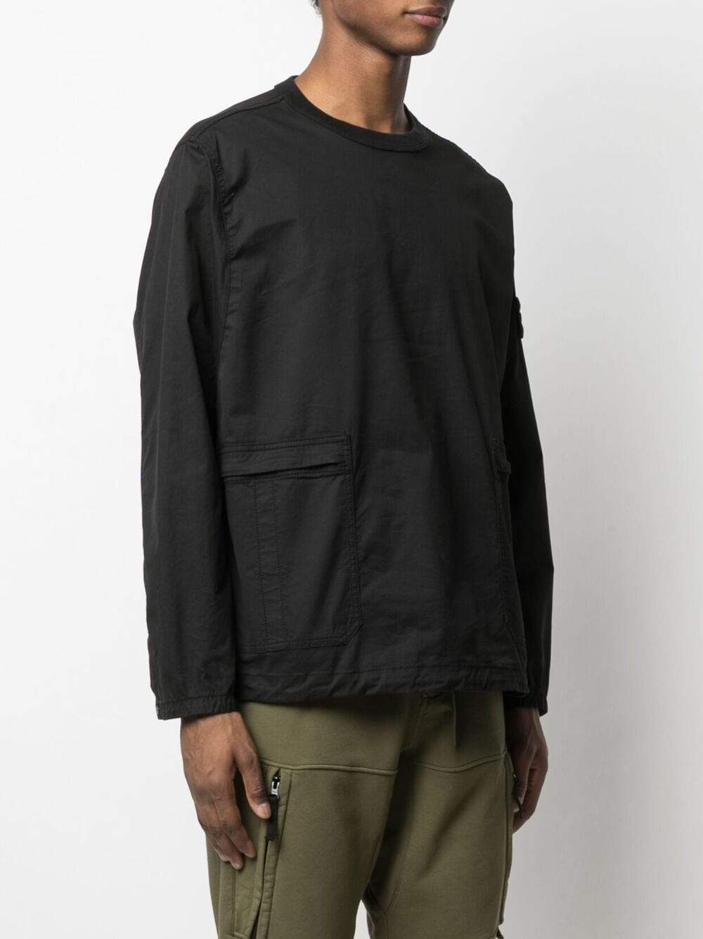 STONE ISLAND Tunic Overshirt Black - MAISONDEFASHION.COM