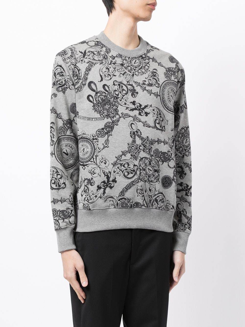 Baroque print sweatshirt sale