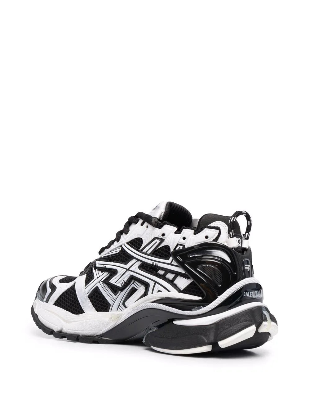 BALENCIAGA Runner Low-Top Sneakers Black/White - MAISONDEFASHION.COM