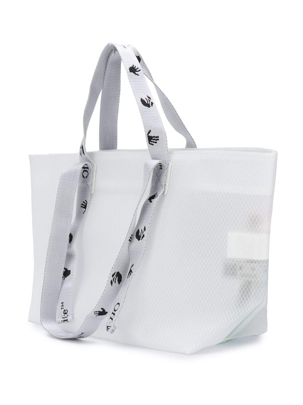 OFF-WHITE Sculpture Small Tote Bag White/Black - Maison De Fashion 