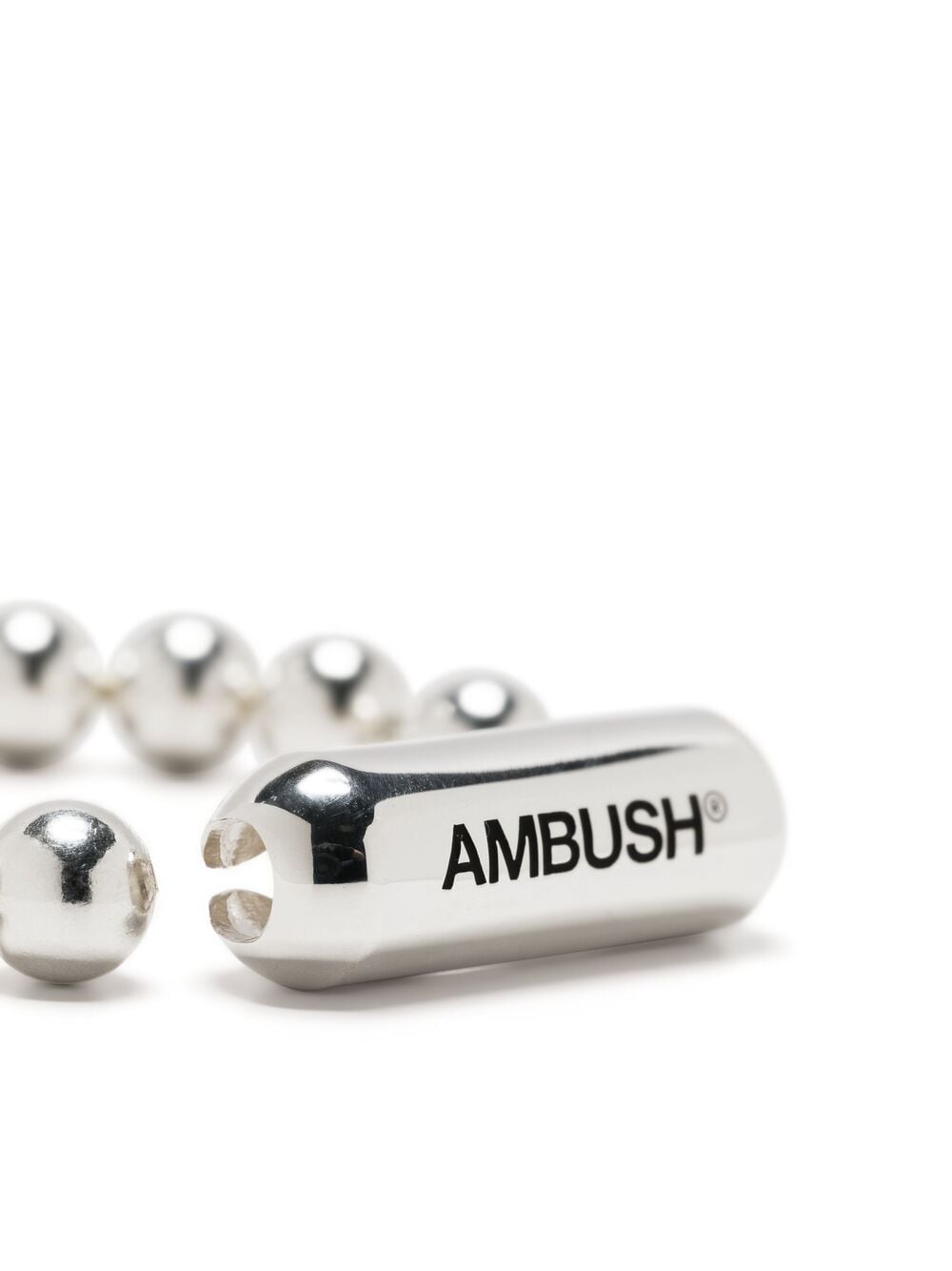 AMBUSH Large ball chain bracelet Silver - MAISONDEFASHION.COM