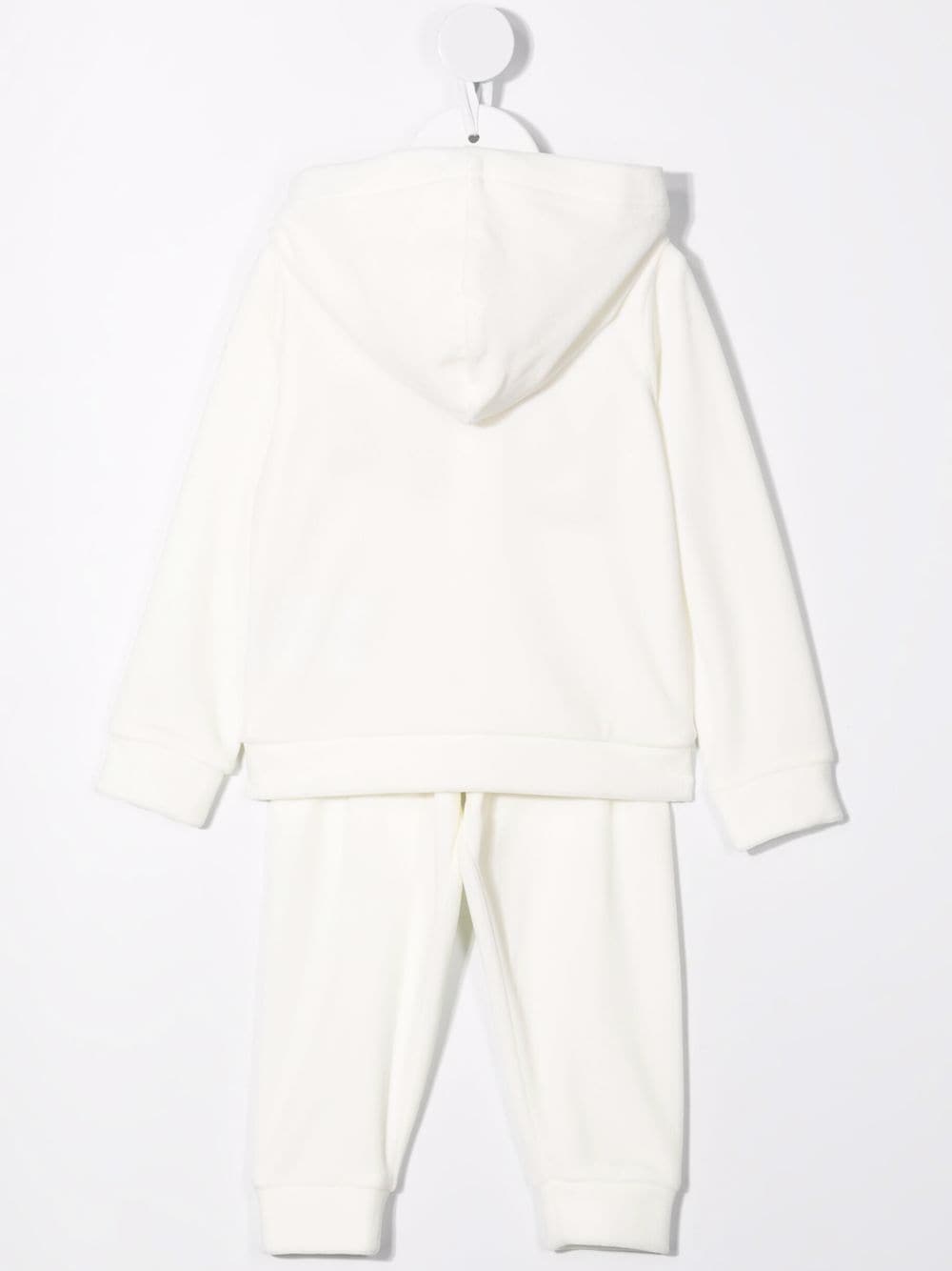 MONCLER BABY Two-piece jersey tracksuit Cream - MAISONDEFASHION.COM