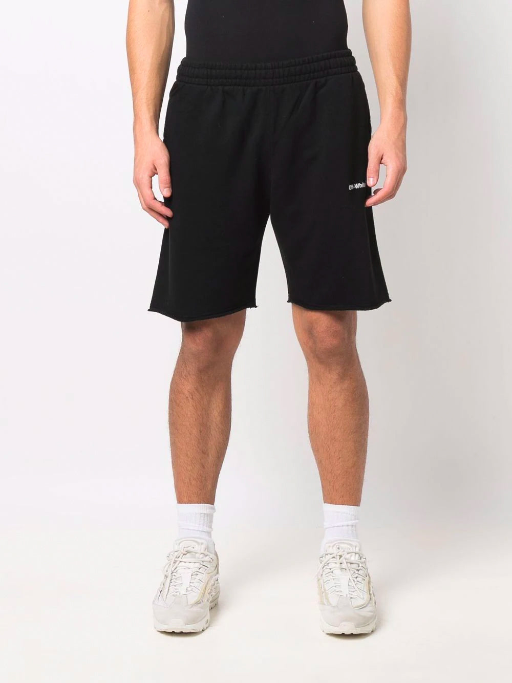 OFF-WHITE Caravaggio Shorts Black - MAISONDEFASHION.COM