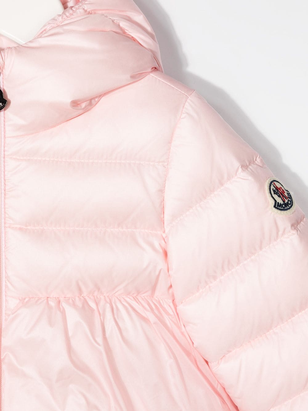 MONCLER BABY  Flared puffer coat Pink - MAISONDEFASHION.COM