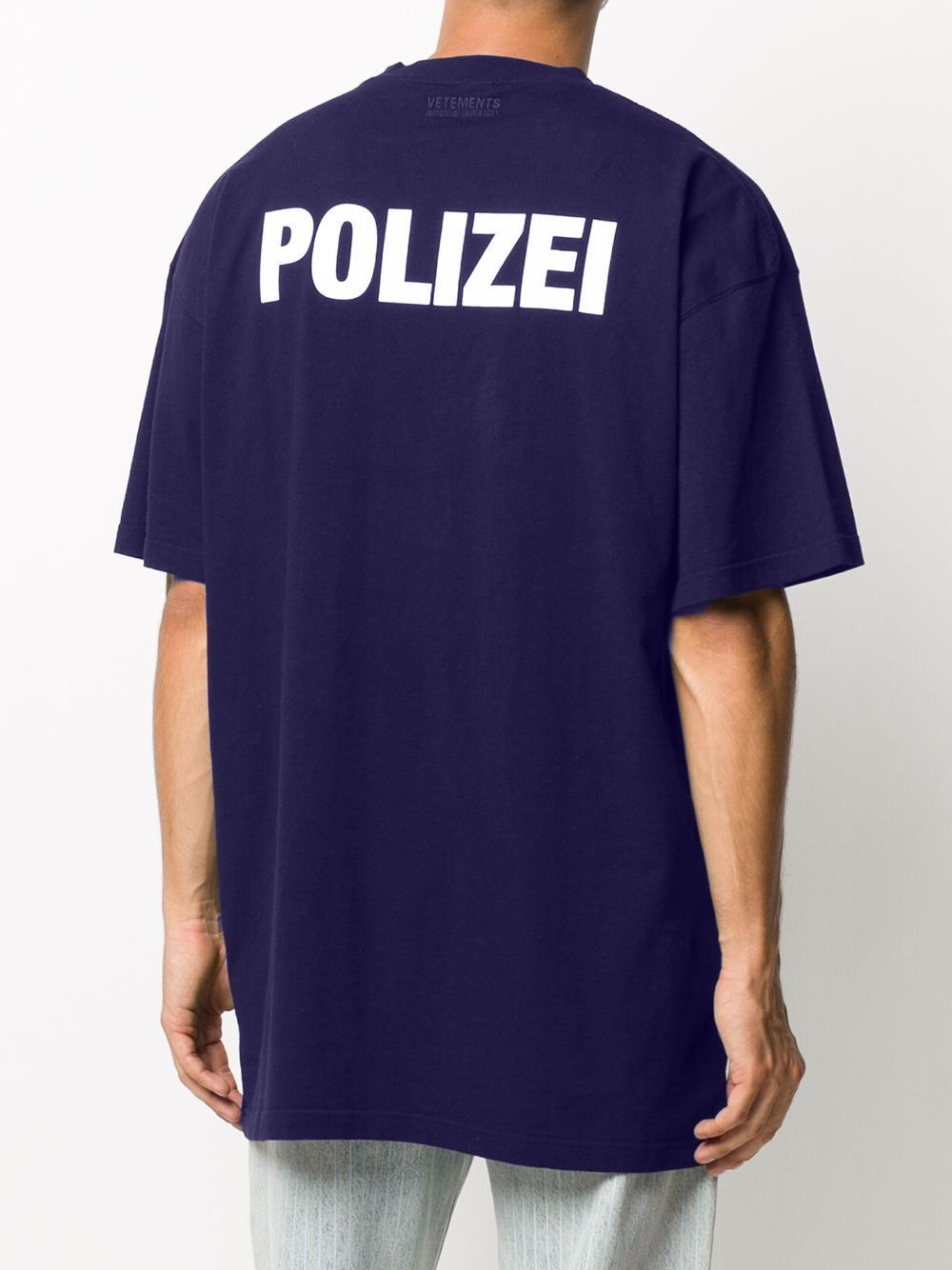 VETEMENTS Polizei T-Shirt Navy - Maison De Fashion 