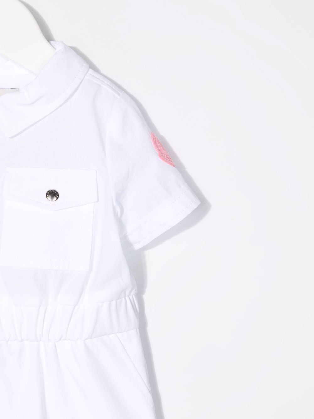 MONCLER BABY Logo Zip Up Shirt Dress - MAISONDEFASHION.COM