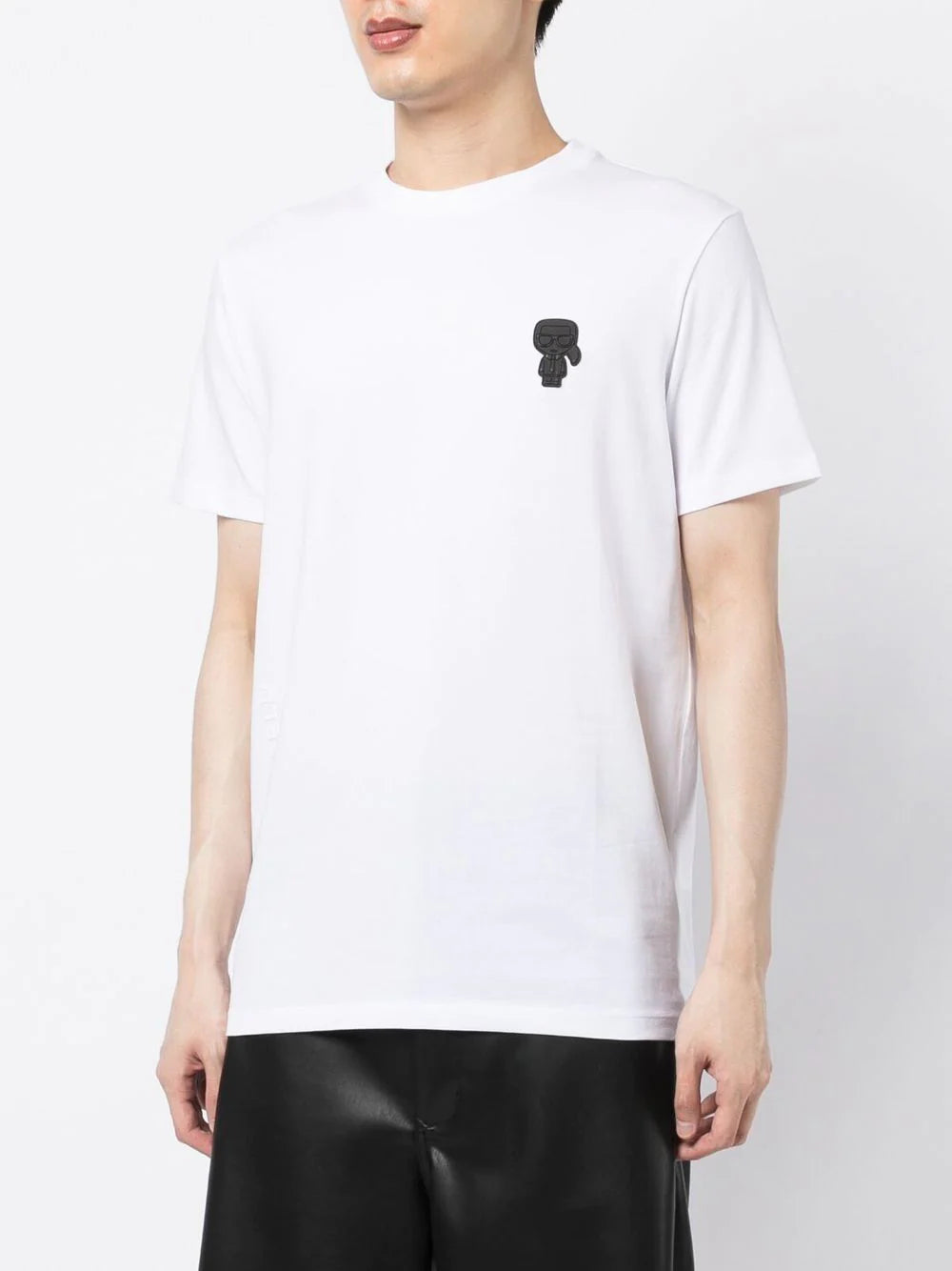 KARL LAGERFELD Karl badge T-shirt Regular Fit White - MAISONDEFASHION.COM