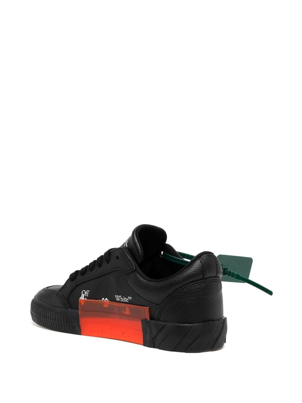 OFF-WHITE WOMEN Vulcanized Lace-up Sneakers Black/Black - MAISONDEFASHION.COM