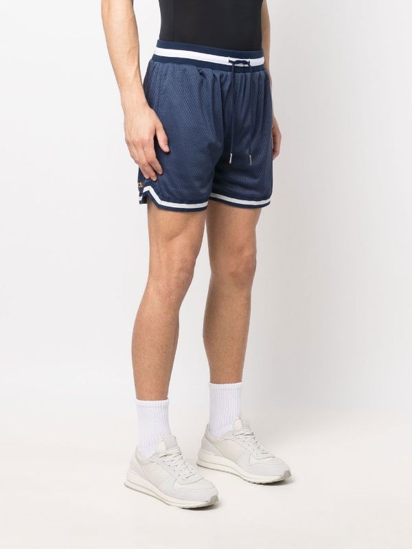 BEL-AIR ATHLETICS Track Shorts Navy - MAISONDEFASHION.COM