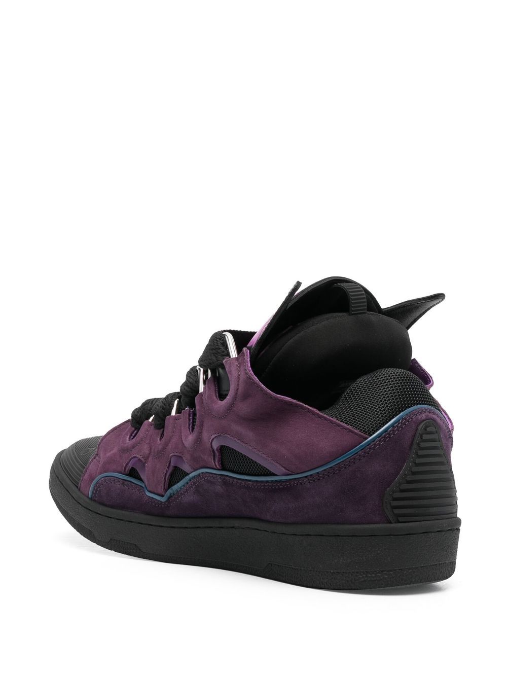 LANVIN Curb Sneakers BATMAN Raisin & Black, Limited Edition - MAISONDEFASHION.COM