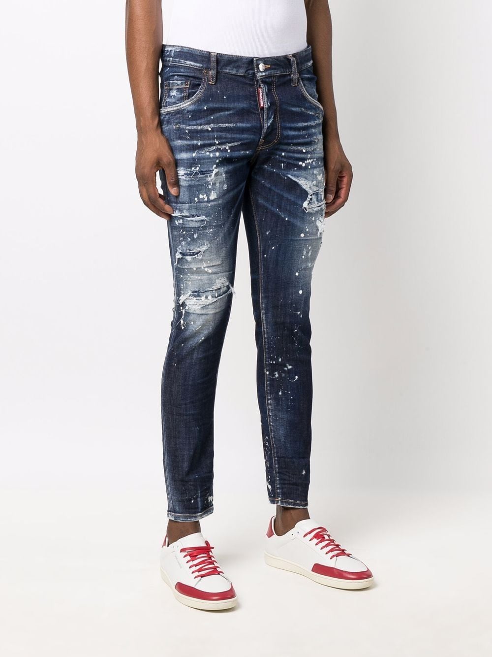 DSQUARED2 Distressed Skinny Jeans - MAISONDEFASHION.COM