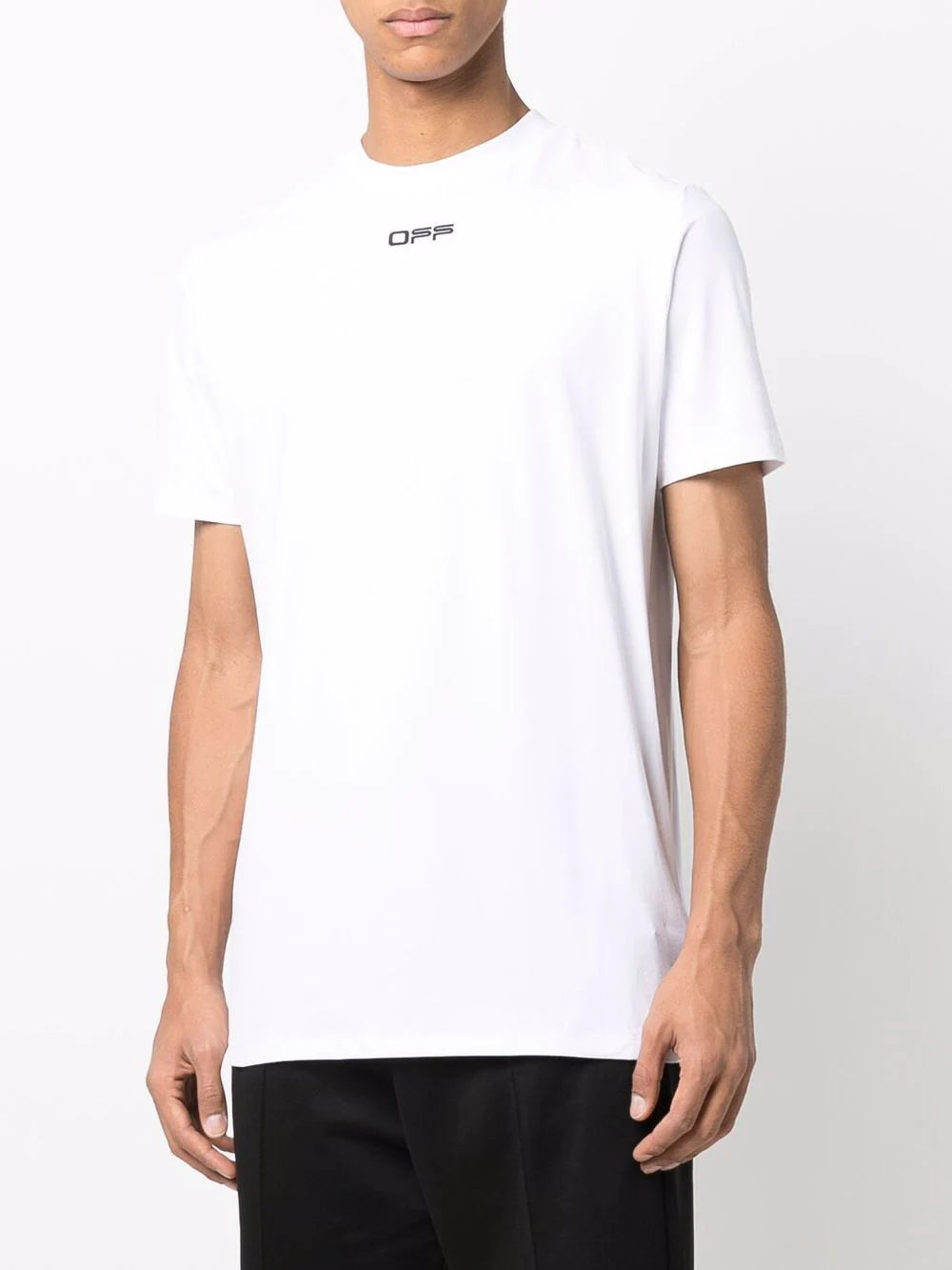 OFF-WHITE Arrow Outline S/S Sport Tee White/Black - MAISONDEFASHION.COM