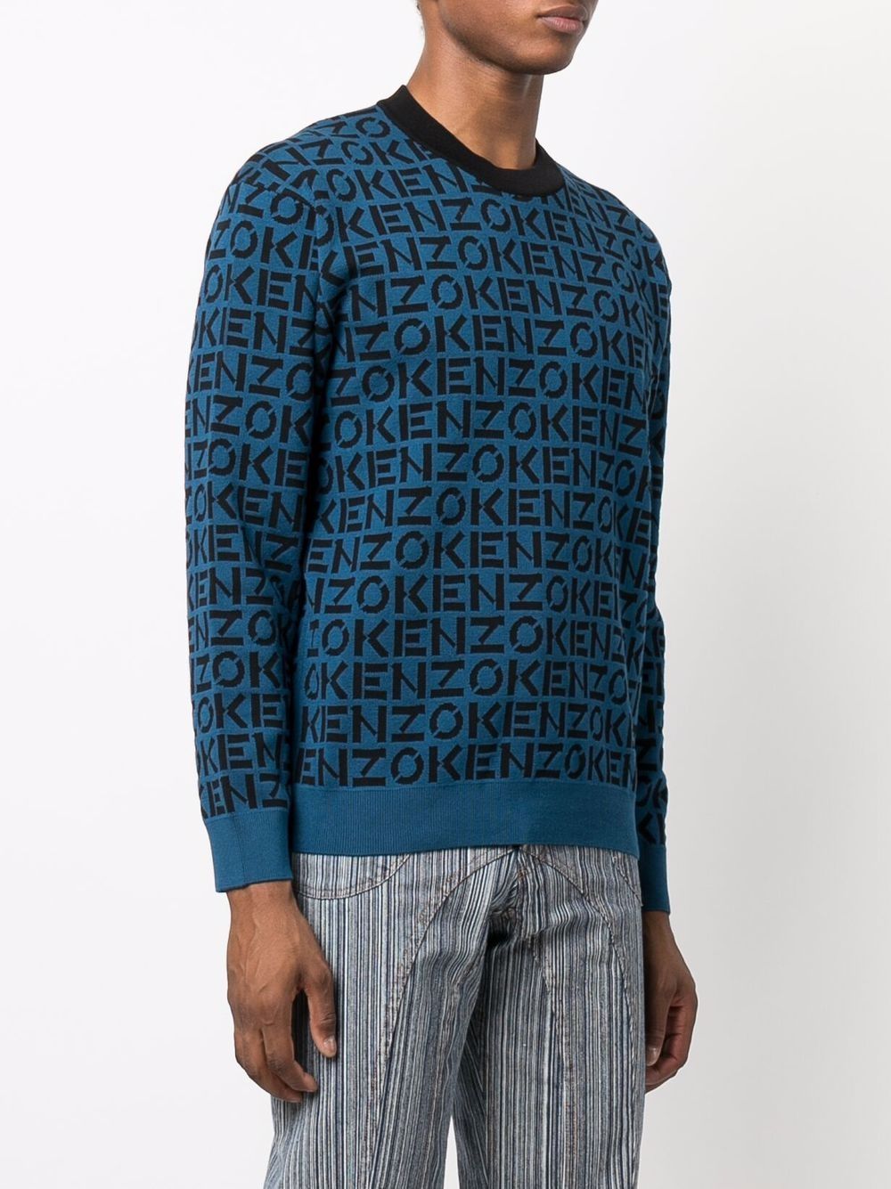 blue monogram sweatshirt