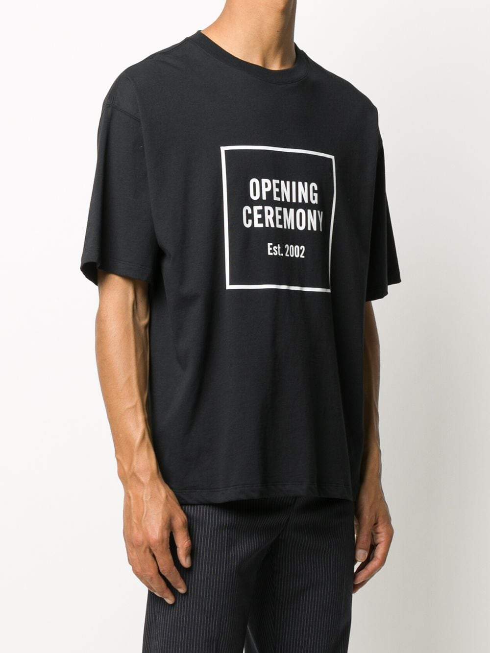 Opening Ceremony Box Logo Print T-shirt Black - Maison De Fashion 