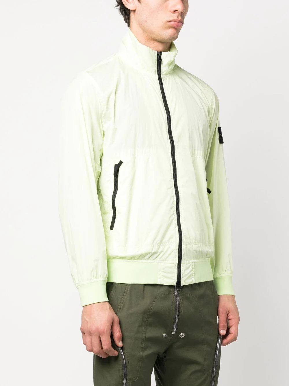 STONE ISLAND Lightweight Jacket Fluo Yellow - MAISONDEFASHION.COM