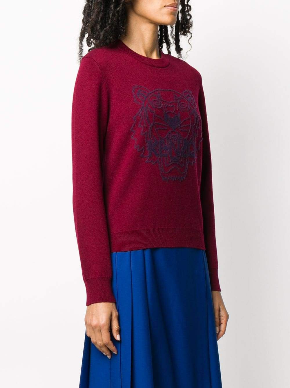 KENZO Women's Tiger Sweatshirt Red - Maison De Fashion 