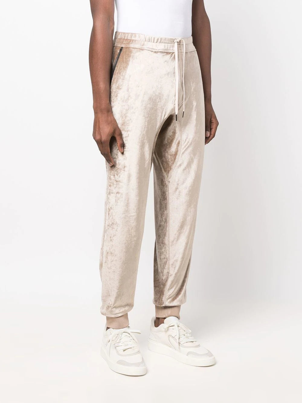 TOM FORD Fluid Velour Pants Brown - MAISONDEFASHION.COM