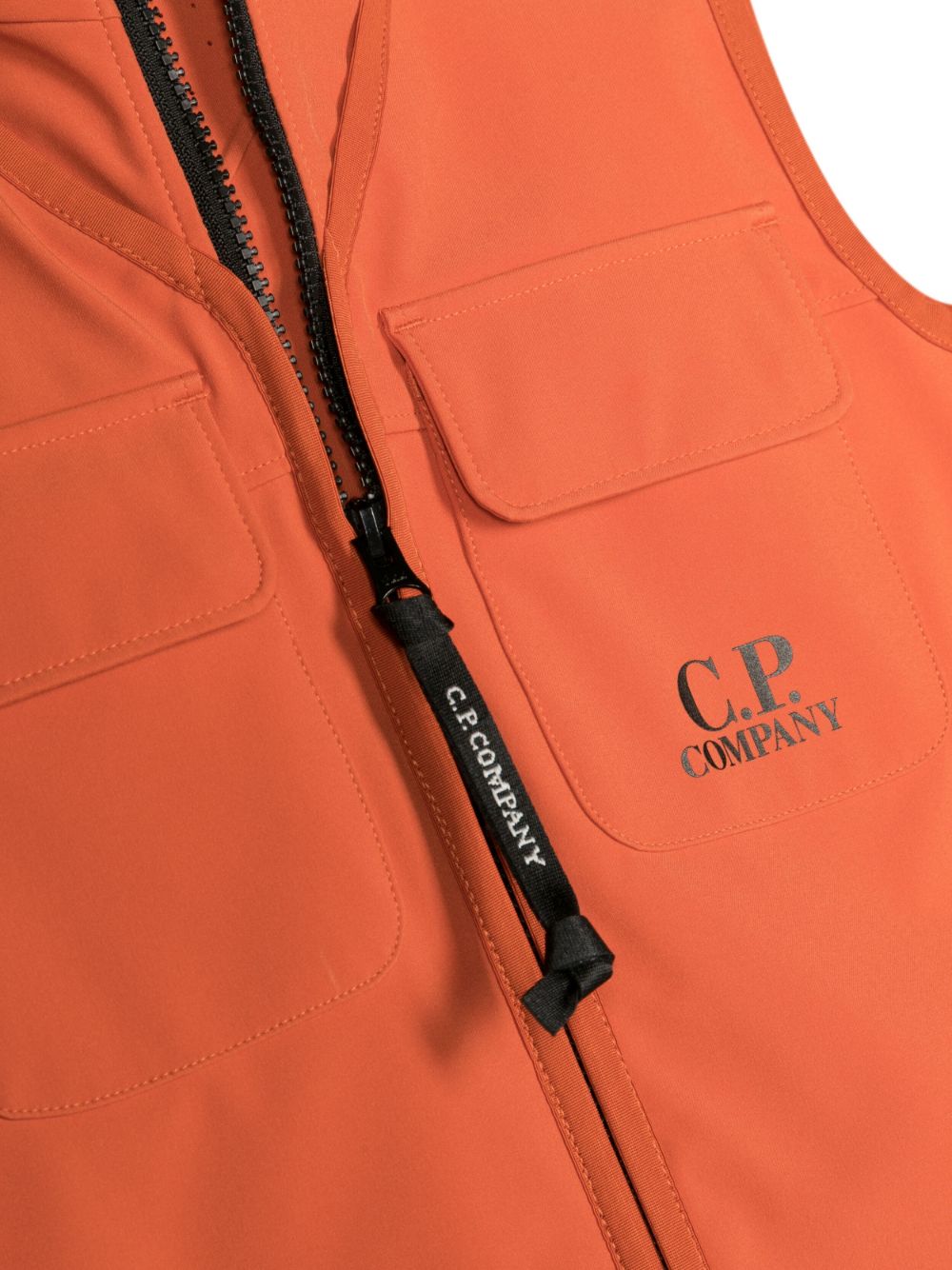 C.P. COMPANY KIDS Shell-R Goggle Vest Orange - MAISONDEFASHION.COM