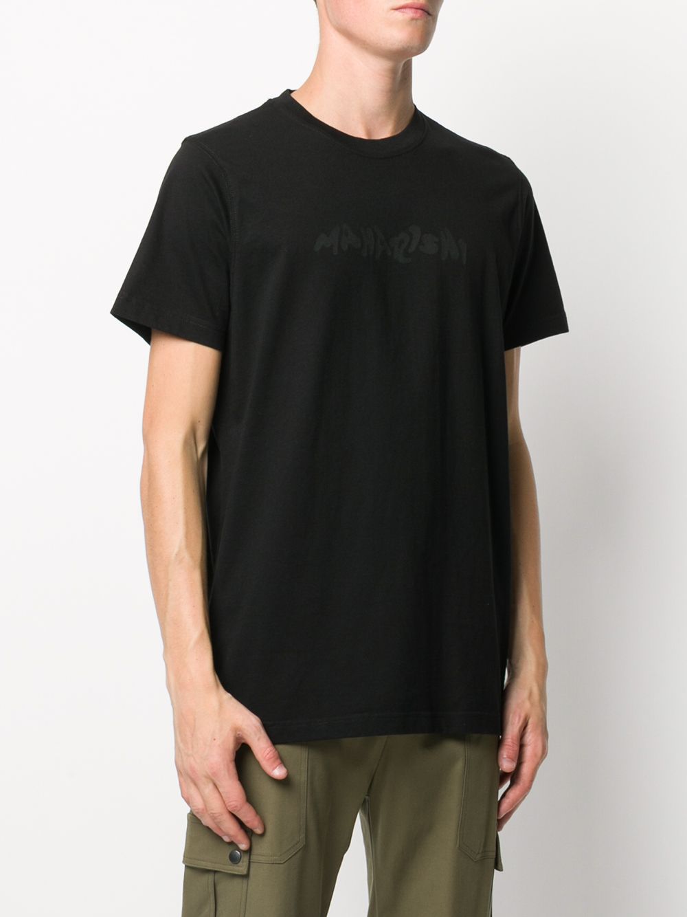 MAHARISHI Mamushi Logo Print T-shirt Black - Maison De Fashion 