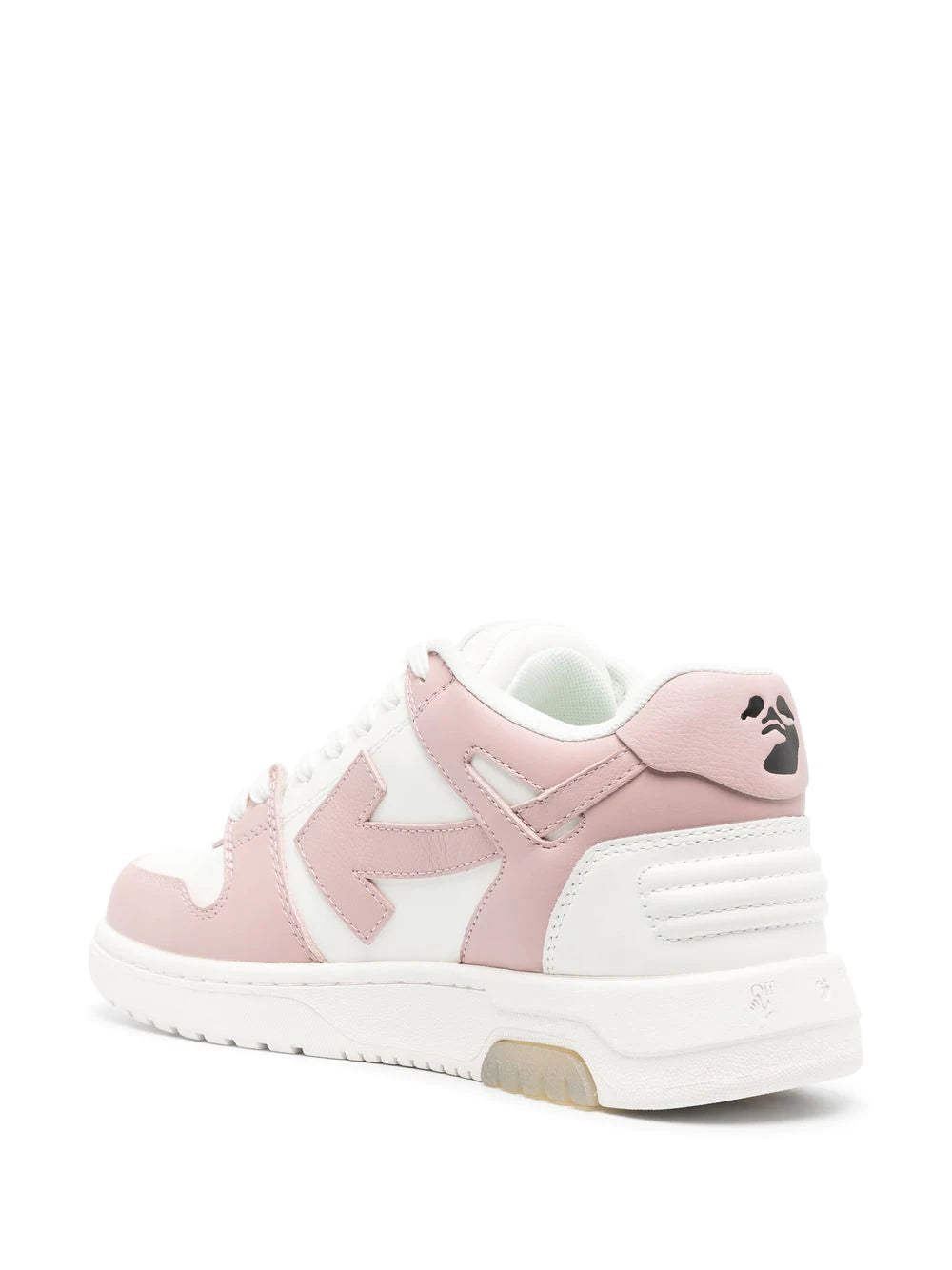 OFF WHITE WOMEN Out Of Office Calf Leather Sneakers White/Pink - MAISONDEFASHION.COM