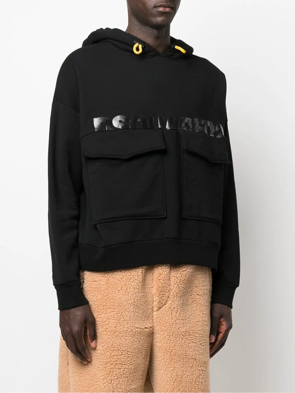 DSQUARED2 Arctic Pocket Ski Hoodie Black - MAISONDEFASHION.COM