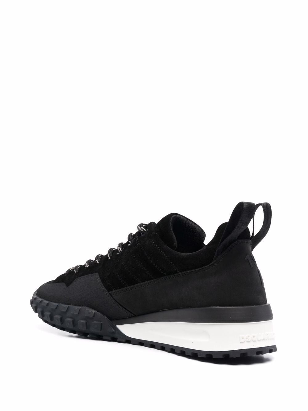 DSQUARED2 Velour Legend Sneakers Black - MAISONDEFASHION.COM