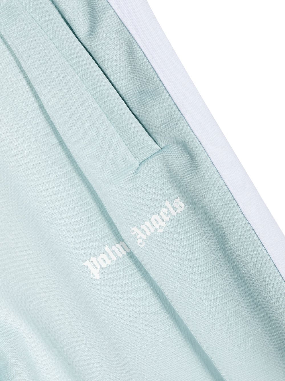 PALM ANGELS KIDS Track Pant Dusty Blue - MAISONDEFASHION.COM