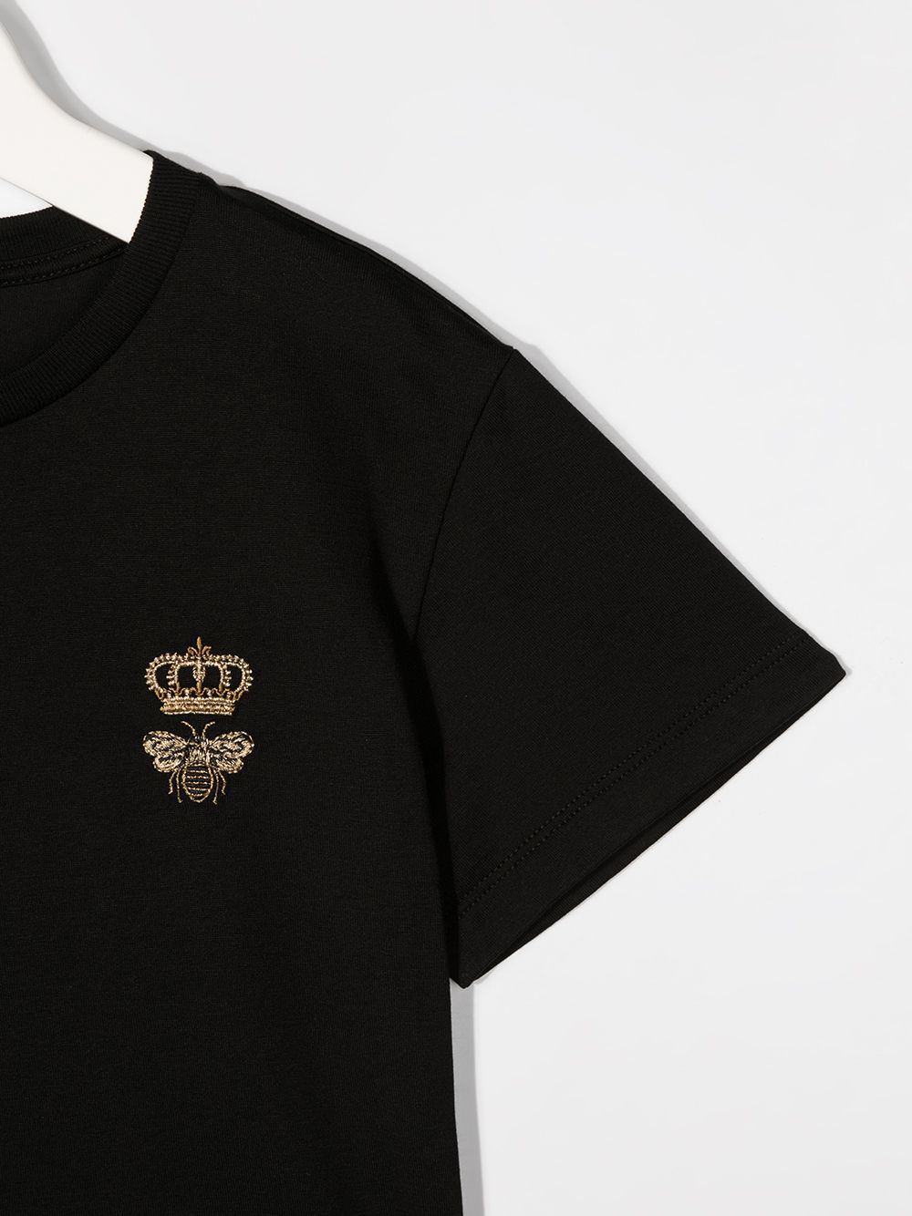 DOLCE & GABBANA KIDS Logo print short-sleeved T-shirt Black - MAISONDEFASHION.COM