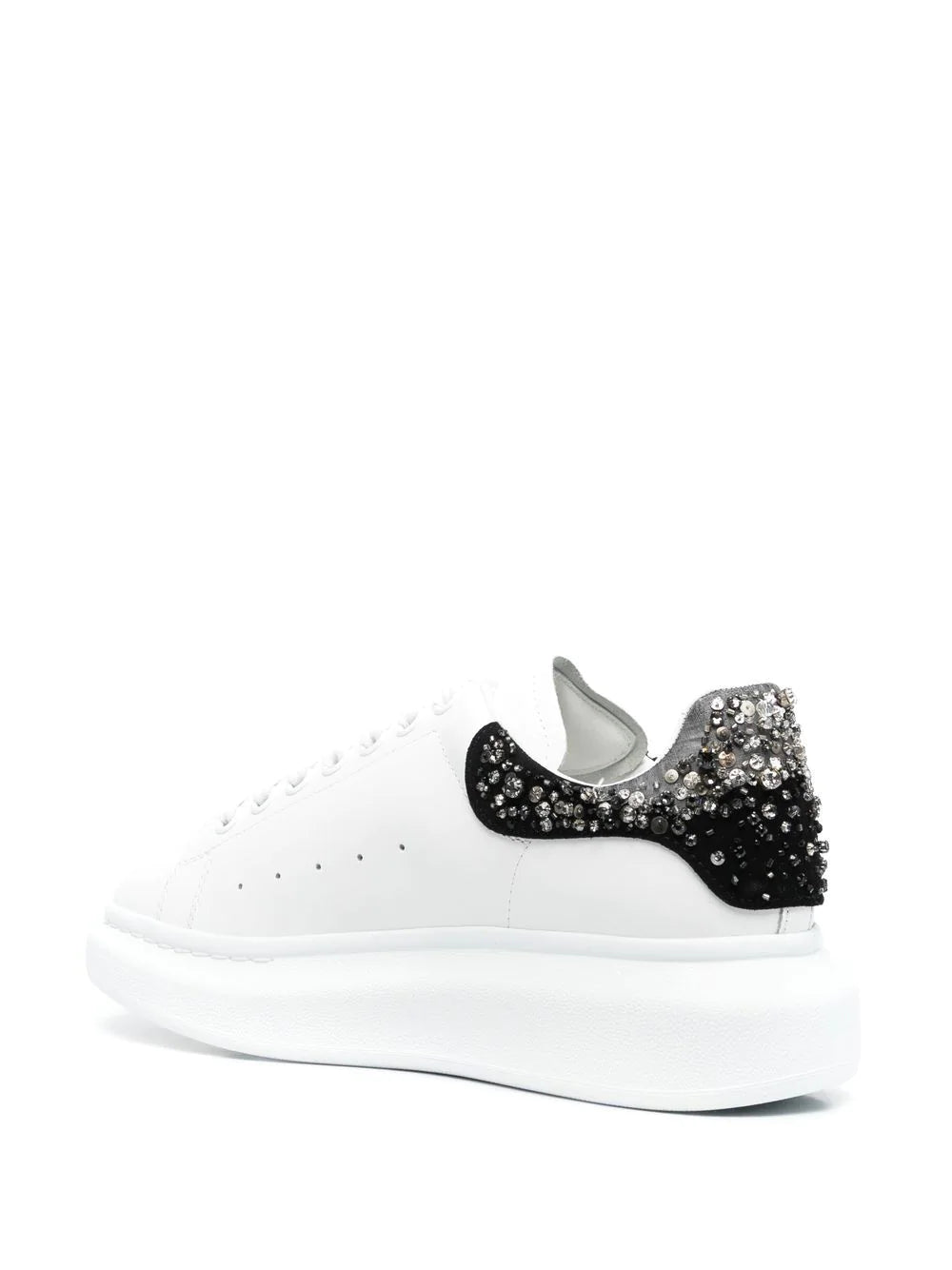 Alexander McQueen Emb Oversized Low Top Sneakers White - MAISONDEFASHION.COM