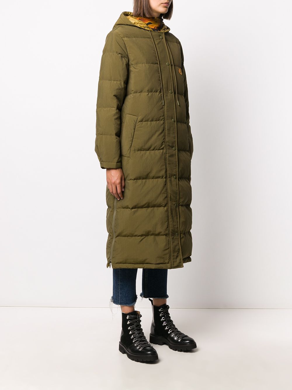 KENZO Women's Reversible Down Jacket Khaki - Maison De Fashion 