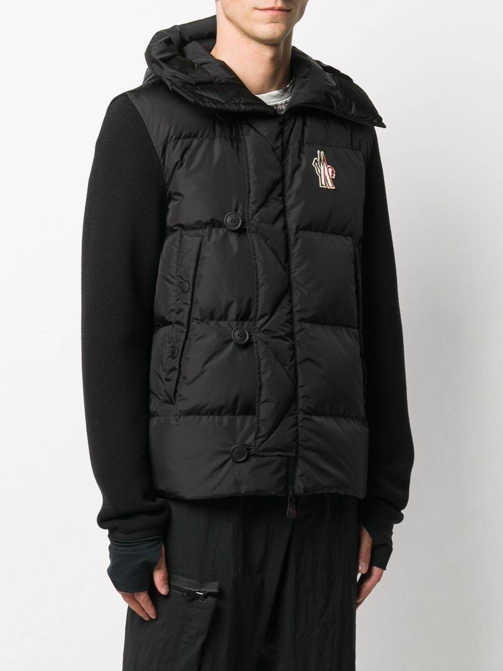 MONCLER GRENOBLE Panelled Padded Jacket Black - Maison De Fashion 