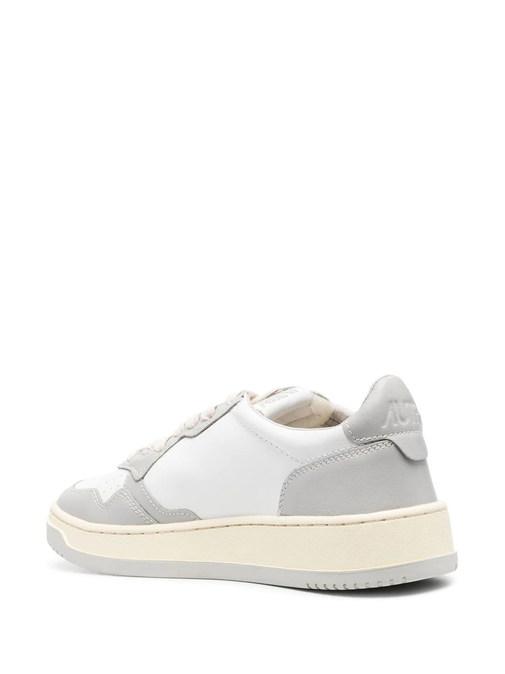 AUTRY Medalist Low Top Sneakers White/Grey - MAISONDEFASHION.COM