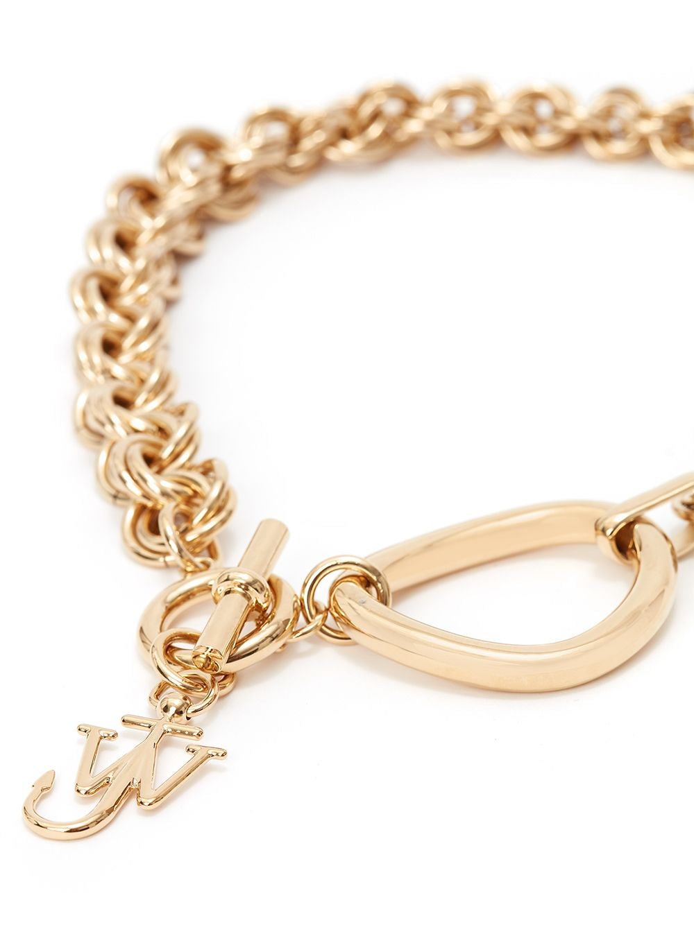 JW ANDERSON Oversized chain-link JW Anchor choker Gold - MAISONDEFASHION.COM