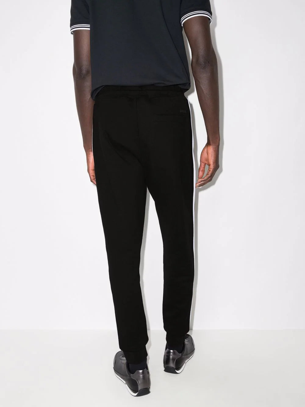 BOSS Side-stripe track pants Black - MAISONDEFASHION.COM