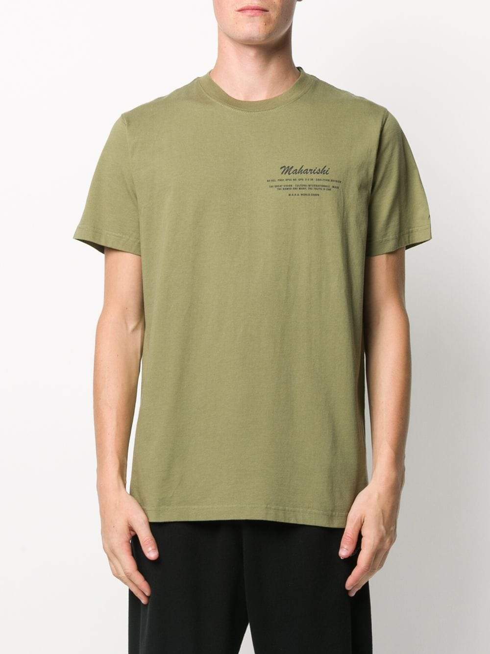 MAHARISHI Jeep Logo Print T-shirt Olive - Maison De Fashion 