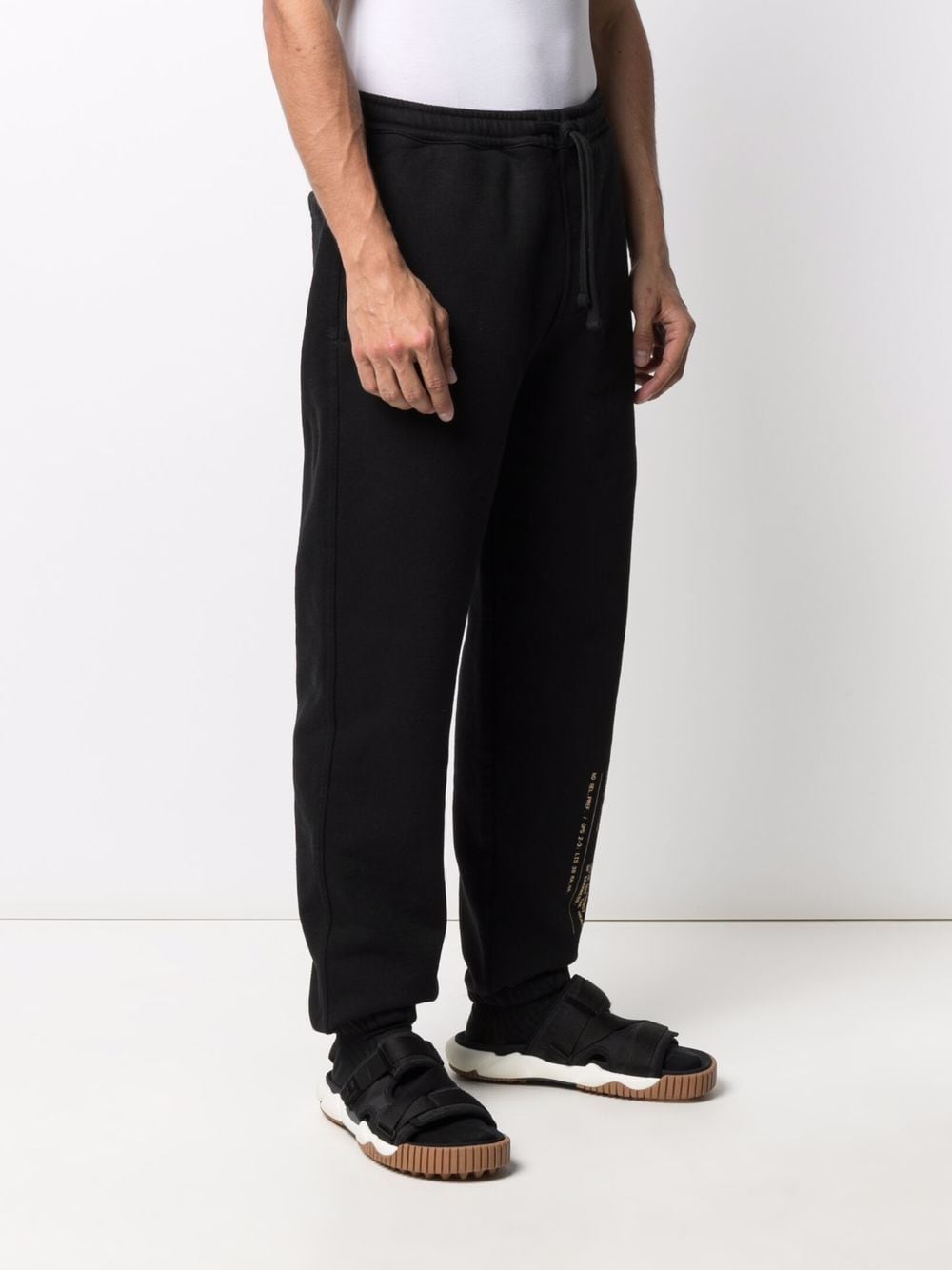 MAHARISHI Miltype straight-leg cotton joggers Black - MAISONDEFASHION.COM