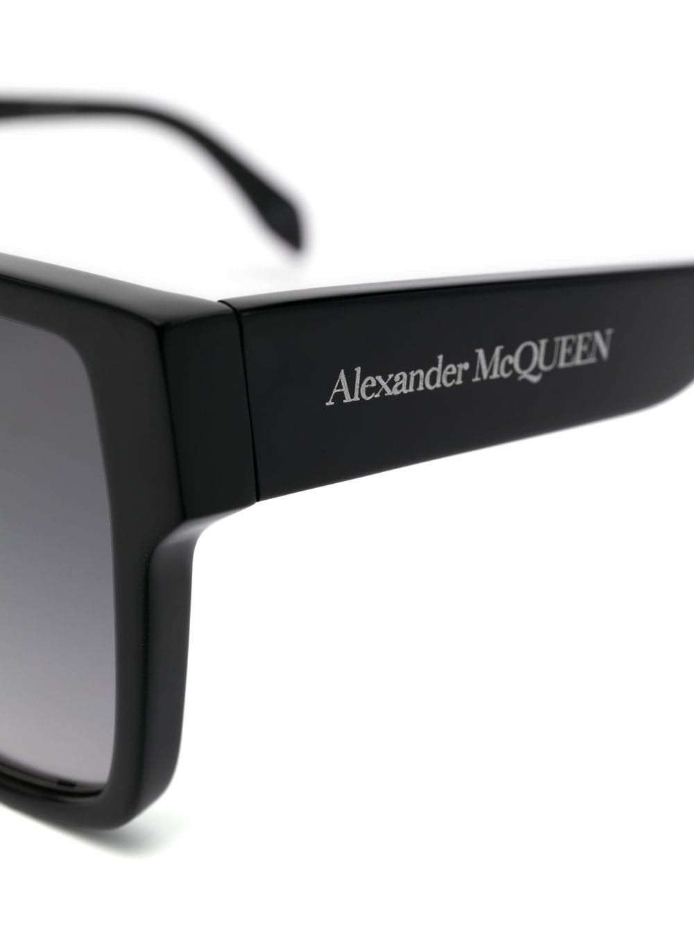 ALEXANDER MCQUEEN Tortoiseshell square-frame sunglasses Black - MAISONDEFASHION.COM
