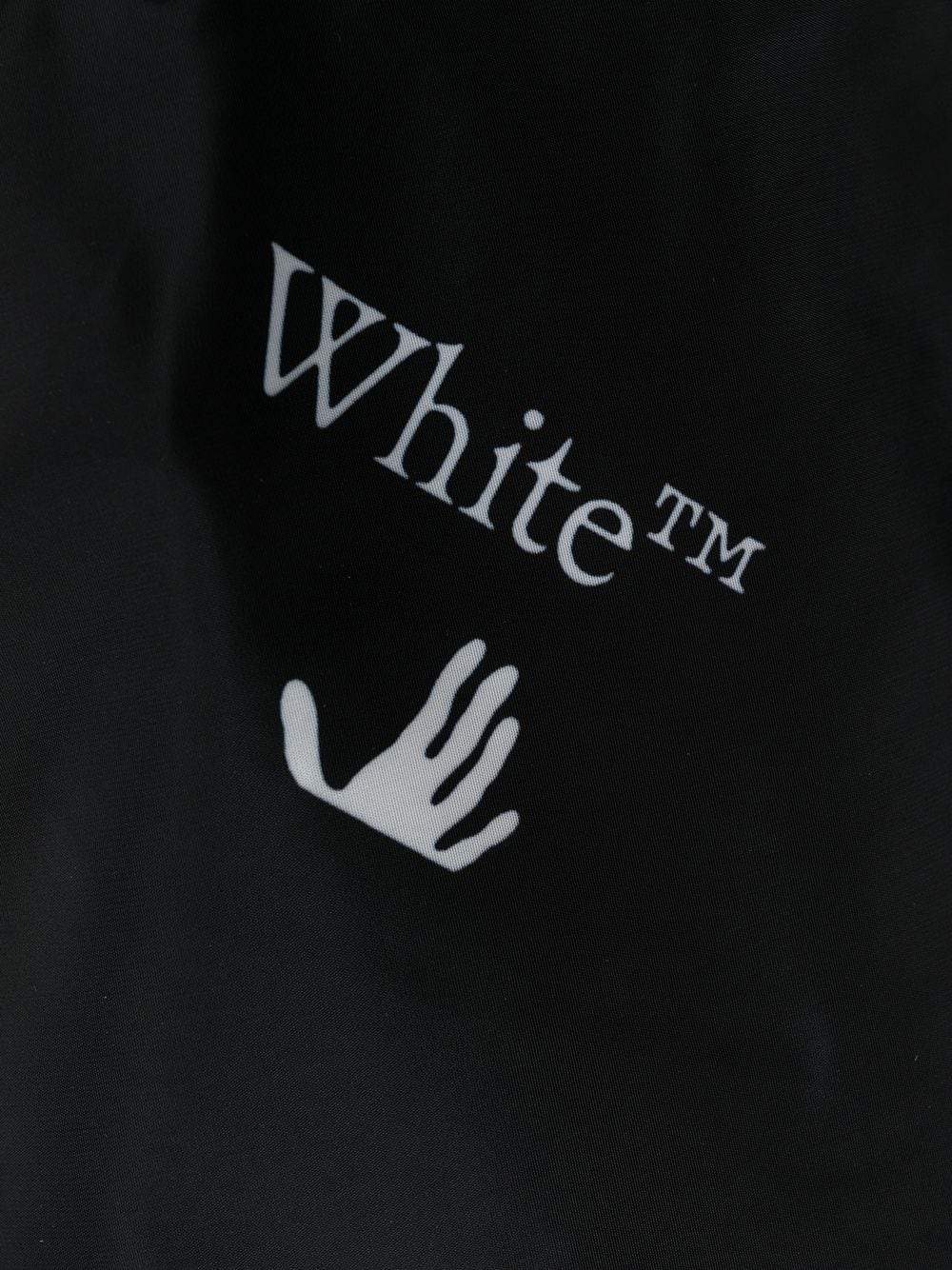 OFF-WHITE All Over Logo Swim Shorts Black - MAISONDEFASHION.COM