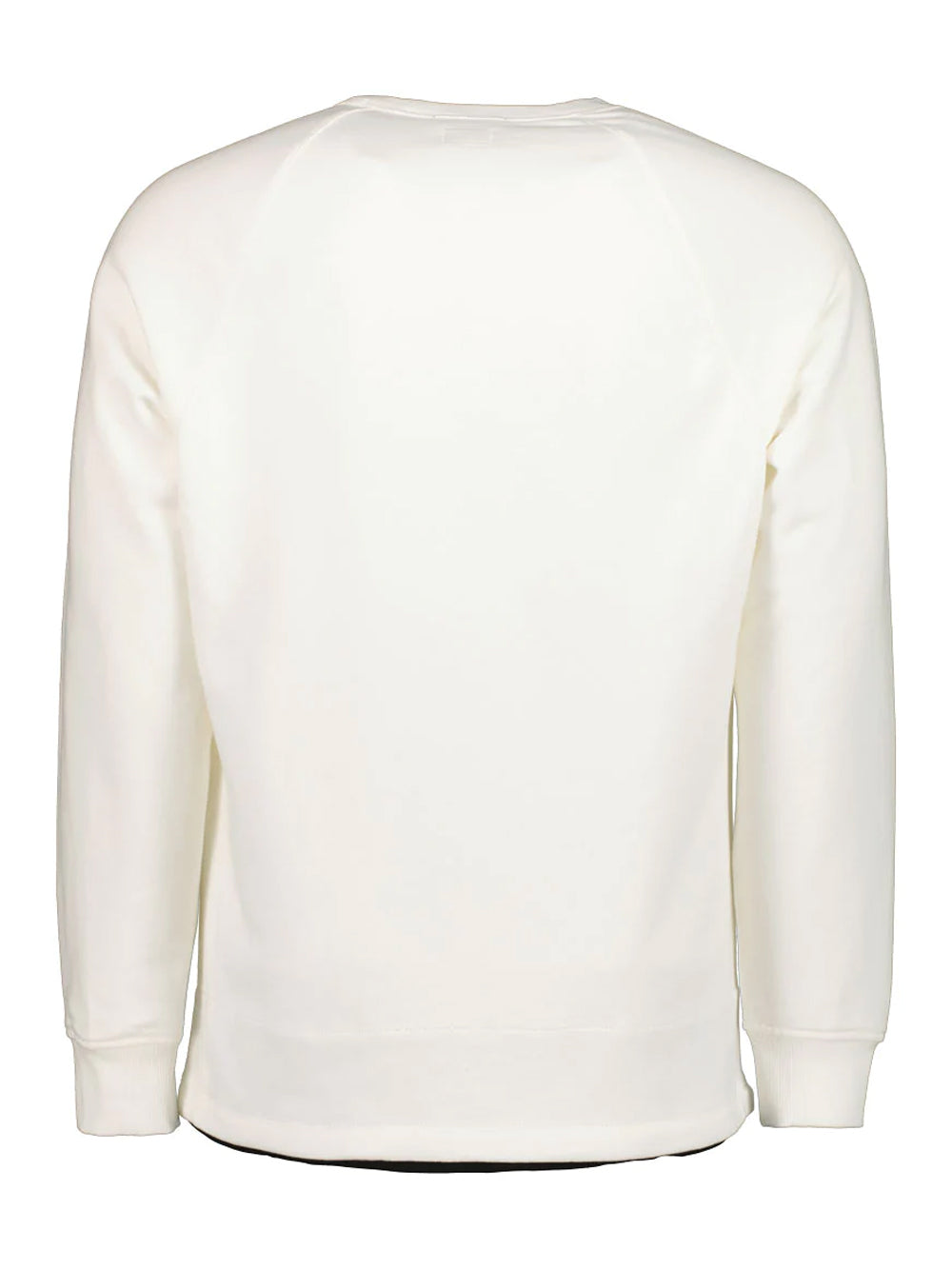 C.P. COMPANY Rubber Logo Sweatshirt White - MAISONDEFASHION.COM