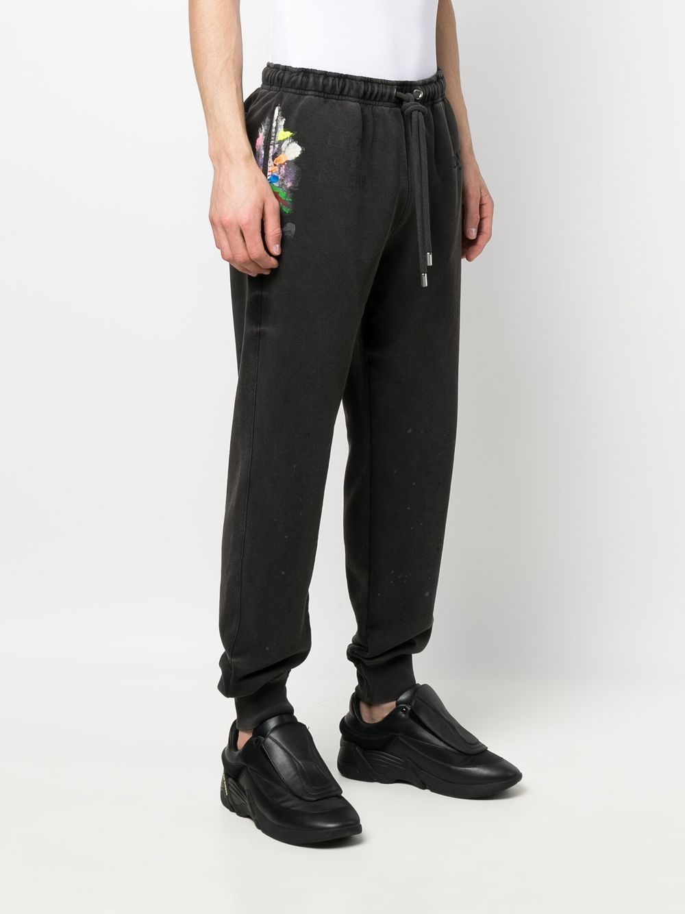 LANVIN X GALLERY DEPT. Sweat Pants Black - MAISONDEFASHION.COM