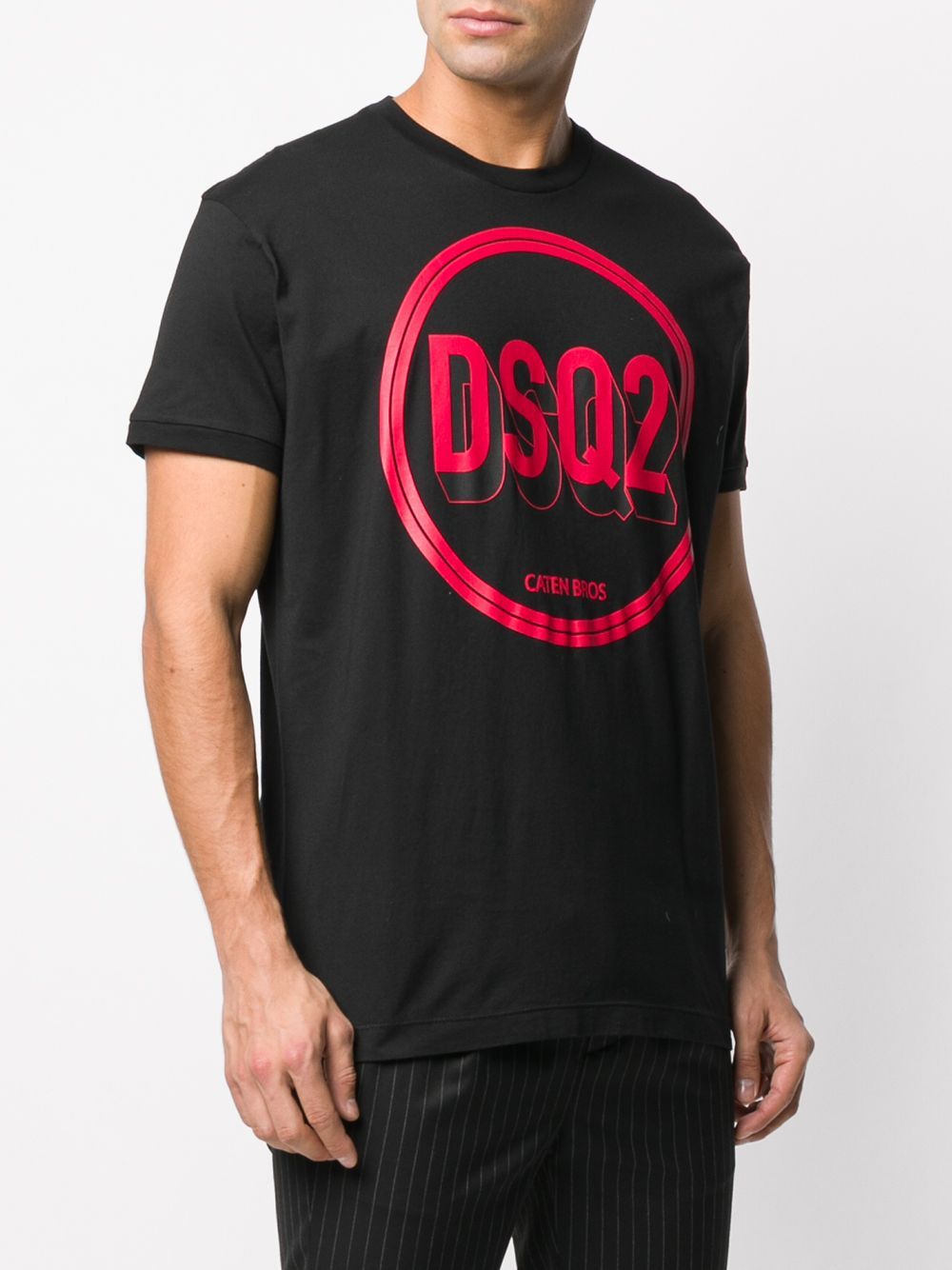 DSQUARED2 Logo print T-shirt Black - Maison De Fashion 