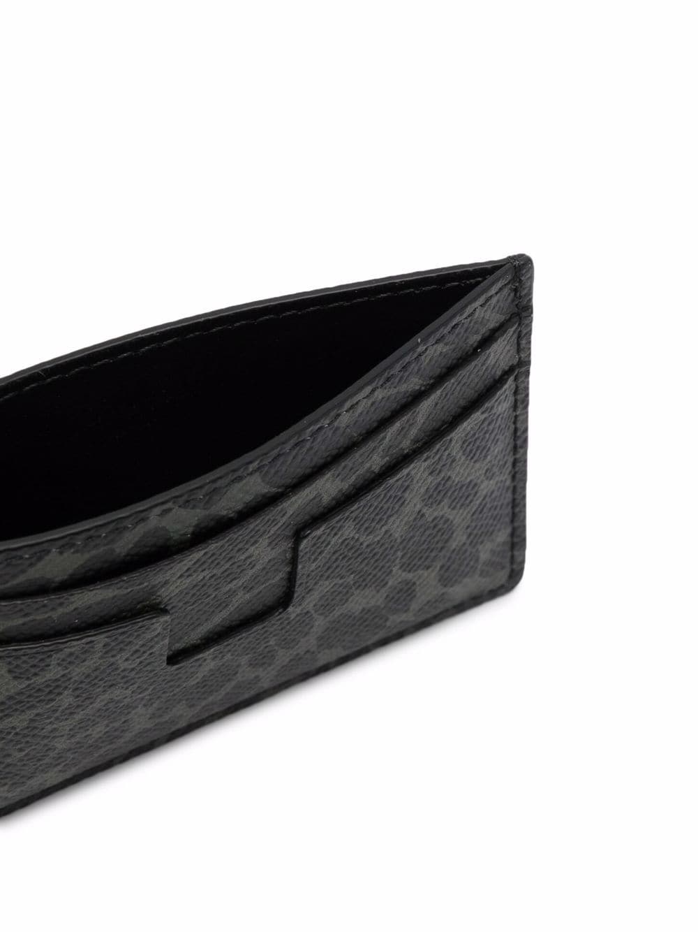 TOM FORD Animal Print Cardholder Black - MAISONDEFASHION.COM