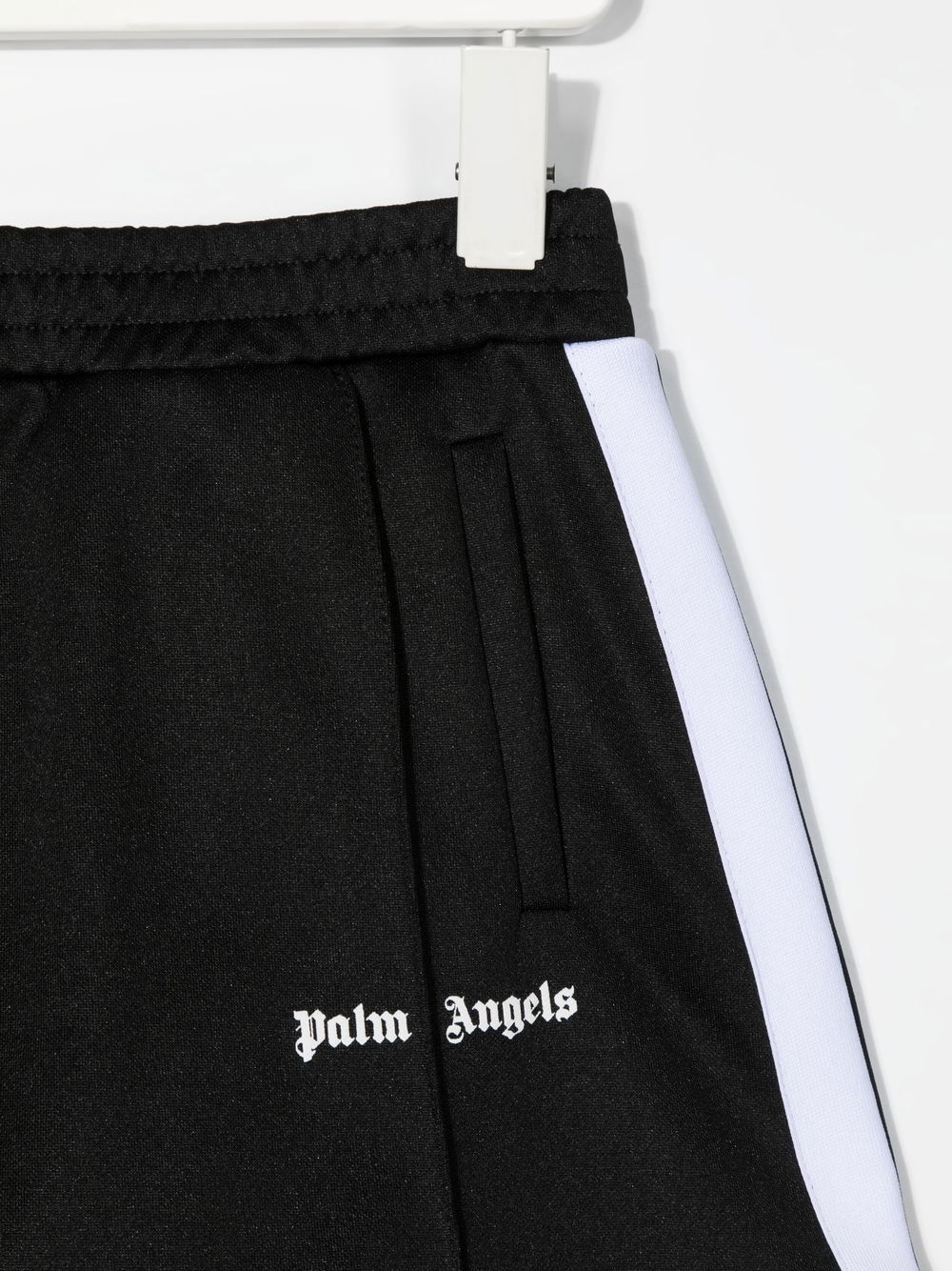 PALM ANGELS KIDS Track Skirt Black/White - MAISONDEFASHION.COM