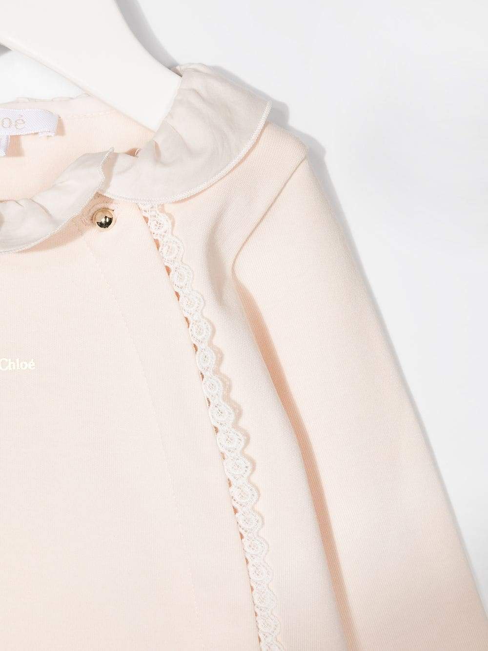 CHLOÉ KIDS Babygrow Baby Pink - MAISONDEFASHION.COM