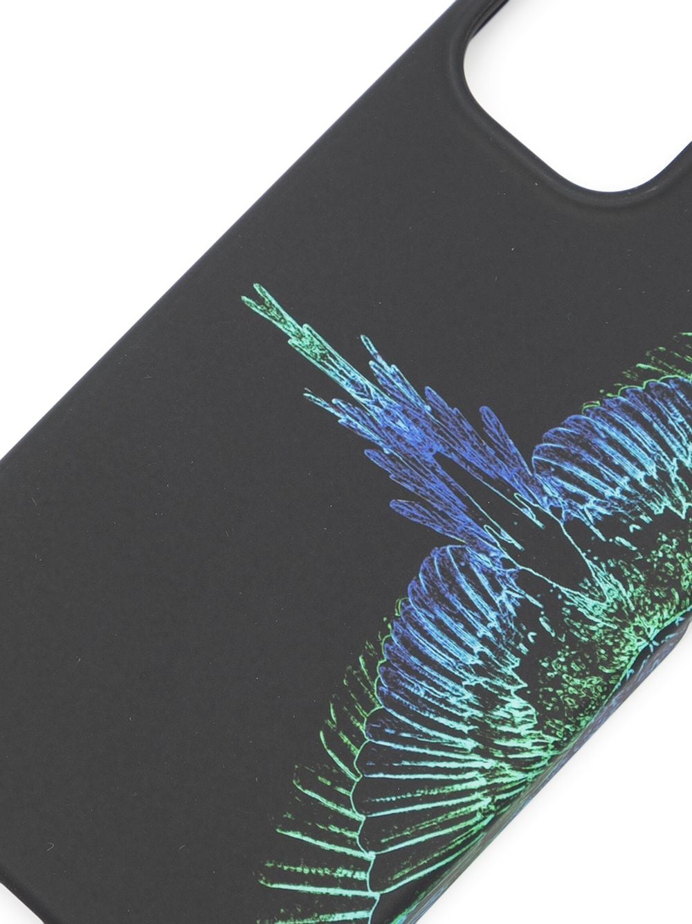 MARCELO BURLON Neon Blue Wings iPhone 12 Case - MAISONDEFASHION.COM